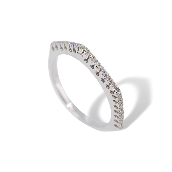 Anneau Idee Preziose Gioielli Femme in Or blanc Diamante 0.16 Ct 88299 - 88299